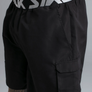 SikSilk - Black Cargo Swim Shorts
